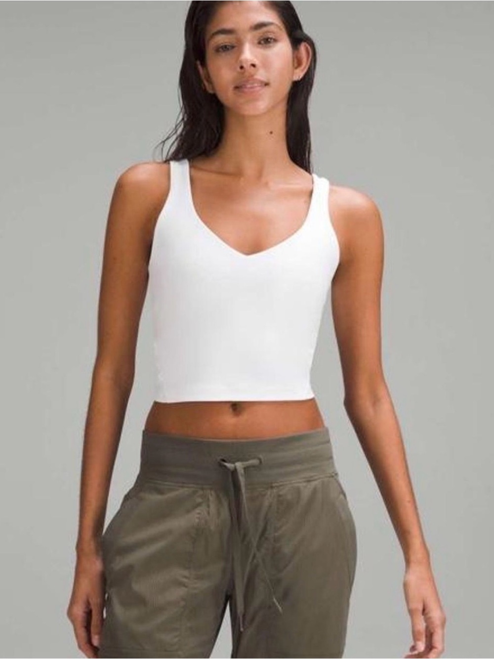 Lululemon White Align Tank Top- size 8